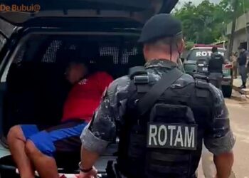 Rotam prende suspeito com crack e balanças que seriam arremessados ao Iapen
