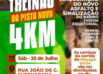 PREFEITURA INAUGURA NOVO ASFALTO COM TREINÃO DE 4 KM NO JARDIM EQUATORIAL NESTE SÁBADO
